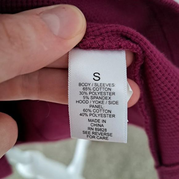 LOGO Lori Goldstein Purple Hooded Oversized Tunic Sweater Pullover Size Small - Picture 6 of 7